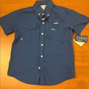 Crown & Ivy Kids Navy Button Down Shirt